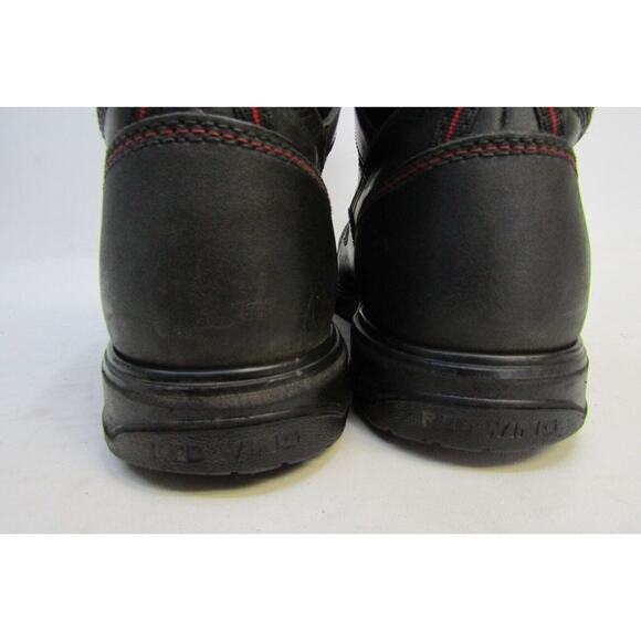 Red Wing 2400 Mens Sz 12 D Black Leather Composite Toe Lace Up Ankle Work Boots